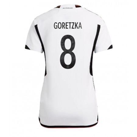 Goedkope Duitsland Leon Goretzka 8 Dames Thuisshirt World Cup 2022 Goedkope Duitsland Leon Goretzka 8 Dames Thuisshirt World Cup 2022